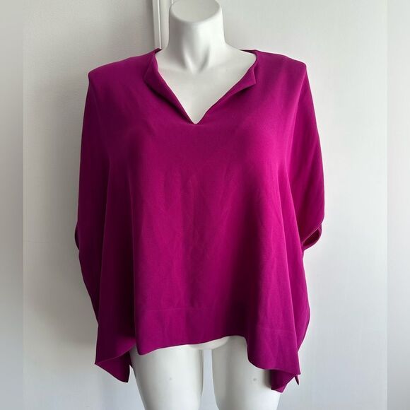 Fuchsia Kora Top by Diane von Furstenberg, Size Medium - Picture 1 of 7